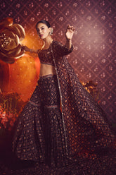 Parvin Pallazo set - Black
